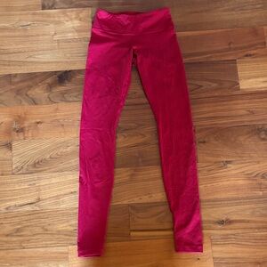 Lululemon Athletica Red Leggings